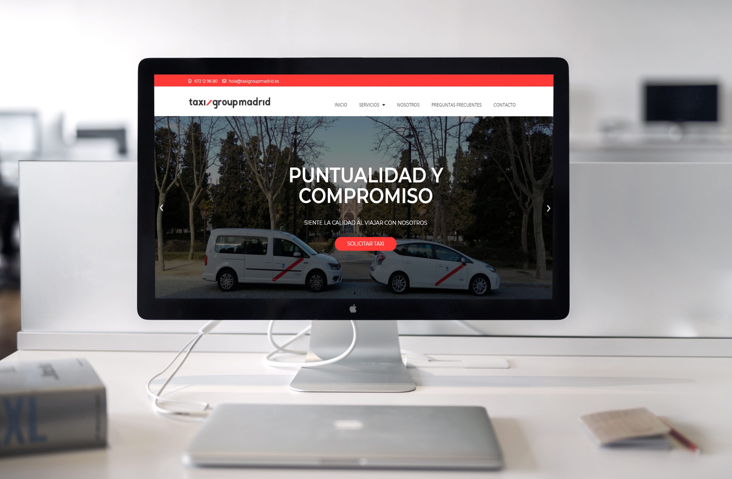 Taxi Group Madrid - Pagina Web desarrollada por Soporte Website - Diseño y desarrollo web - Portfolio de Soporte website